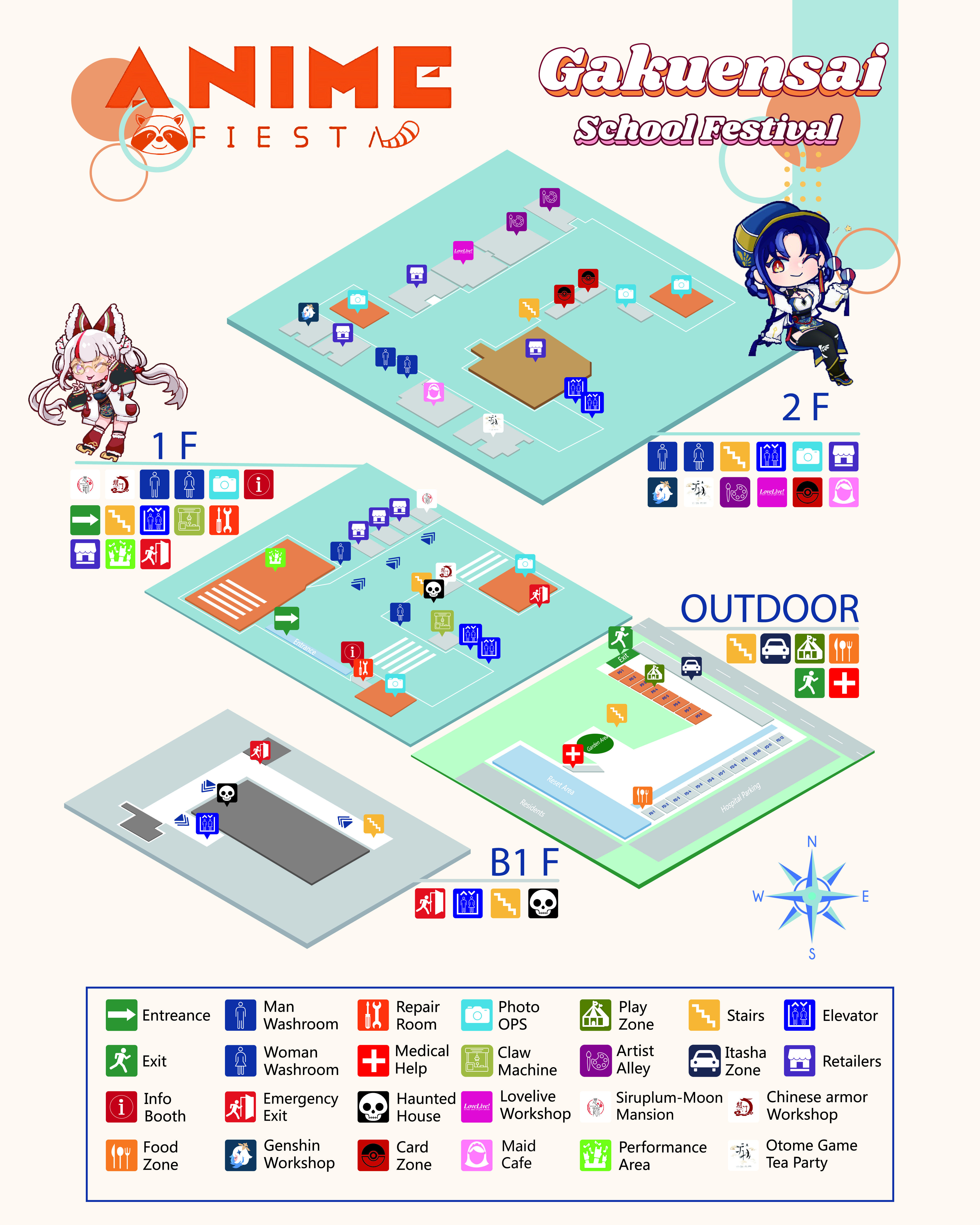 Gakuensai Map